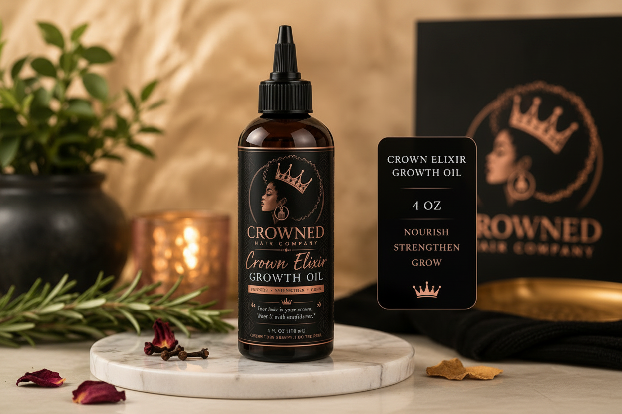 Crown Elixir Growth & Scalp Oil - 4 oz